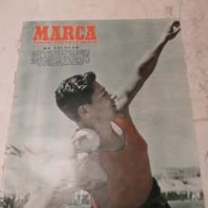 Coleccionismo deportivo: MARCA 1953 BALONMANO ESPAÑA 12 SUECIA 23. CAMPEONATO ESPAÑA MARATON EN REUS. MANUEL POLO GANADOR.