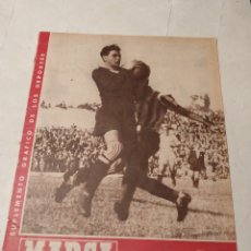 Coleccionismo deportivo: MARCA 1945 AT.AVIACION 3 R.MADRID 1 EL SEVILLA LIDER DE LA LIGA. MIGUEL GUAL GANA TROFEO MASFERRER