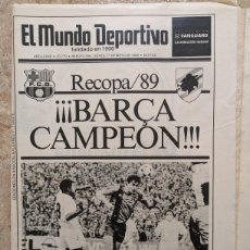 Collezionismo sportivo: RECOPA / 89 ¡¡¡BARÇA CAMPEÓN!!! MAYO 1989
