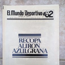 Collezionismo sportivo: RECOPA ALIRON AZULGRANA 13 MAYO 1982