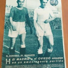 Coleccionismo deportivo: MARCA SEMANARIO GRAFICO DE LOS DEPORTES Nº 158 - 17 FEBRERO 1942 - Nº158 - MADRID 1 - OVIEDO 1