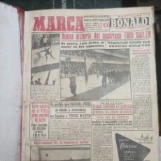 Coleccionismo deportivo: MARCA PERIÓDICO FEBRERO 1956 DEL 1 AL 27