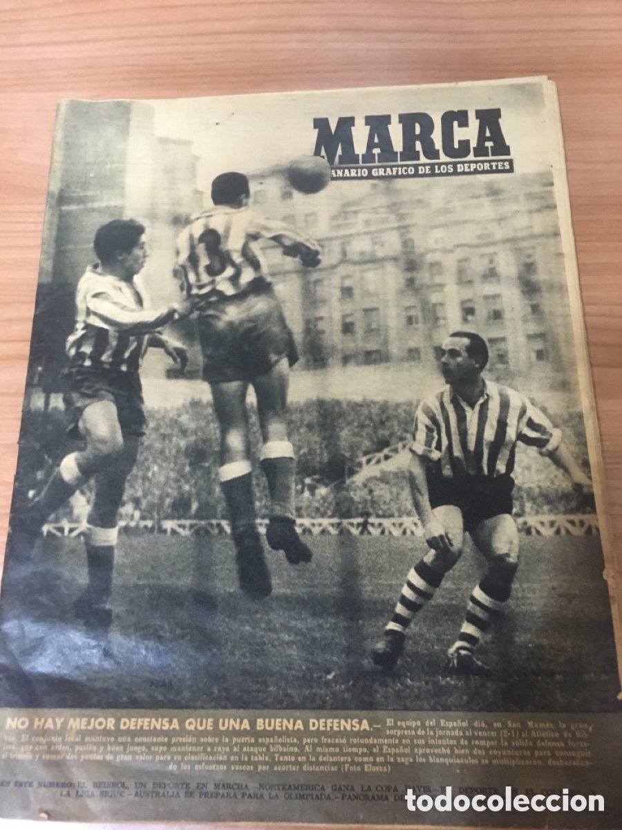 Collezionismo sportivo: MARCA SEMANARIO GR&Aacute;FICO DE LOS DEPORTES A&Ntilde;OS 50 ZARRA