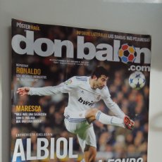 Coleccionismo deportivo: DON BALON REVISTA Nº 1843- 02-2011- ALBIOL A FONDO - REPORTAJE RONALDO - POSTER RAUL