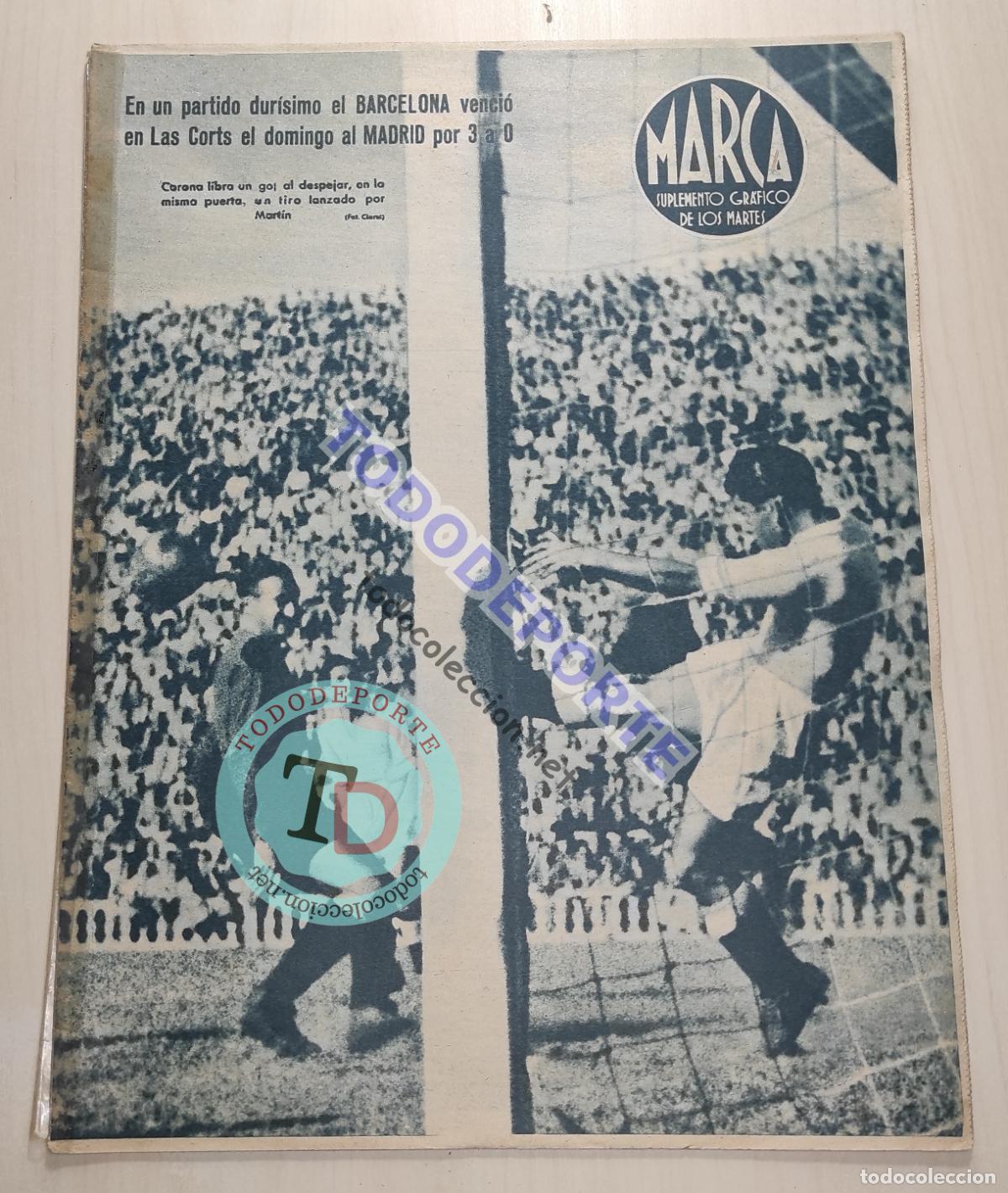 Sammelleidenschaft Sport: MARCA N&ordm; 28 1943 SEMIFINALES COPA 43 BAR&Ccedil;A 3-0 REAL MADRID PANIZO ATHLETIC BILBAO-VALENCIA CORDOBA