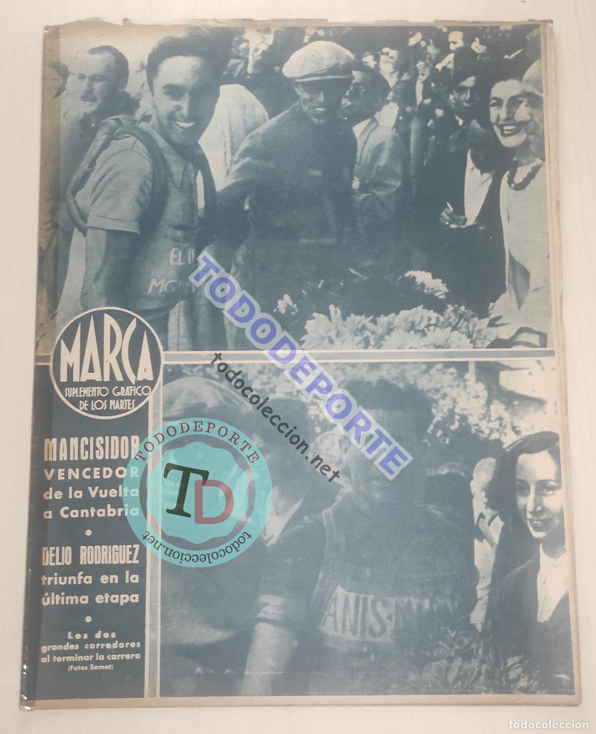 Coleccionismo deportivo: MARCA N&ordm; 86 1944 MANCISIDOR CICLISMO CANTABRIA BERNARDO RUIZ REGATAS MEDITERRANEO CARTAGENA - BOXEO
