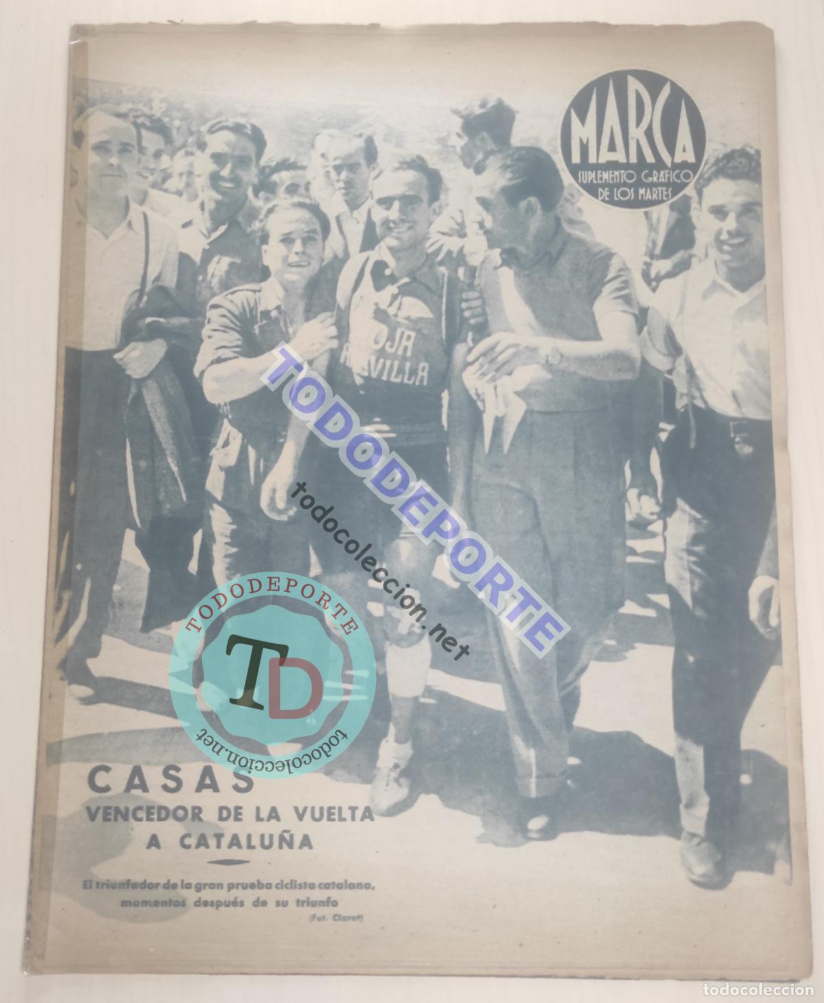 Sammelleidenschaft Sport: MARCA N&ordm; 93 1944 MURCIA-ALICANTE MENGOTTI - CASAS GANADOR VOLTA CATALUNYA - BOXEO TIRO PICHON