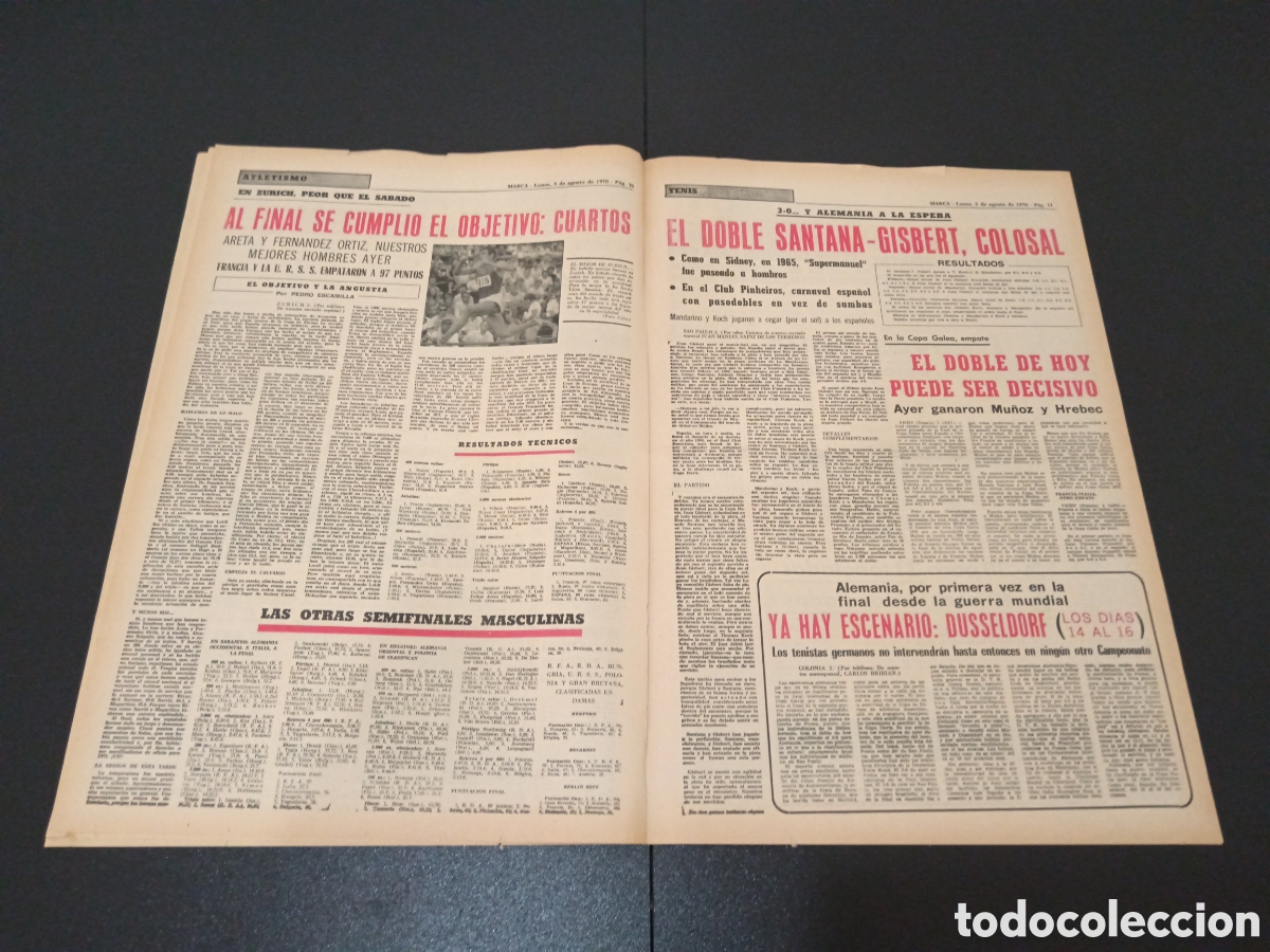 Coleccionismo deportivo: MARCA 03/08/1970 - Foto 4