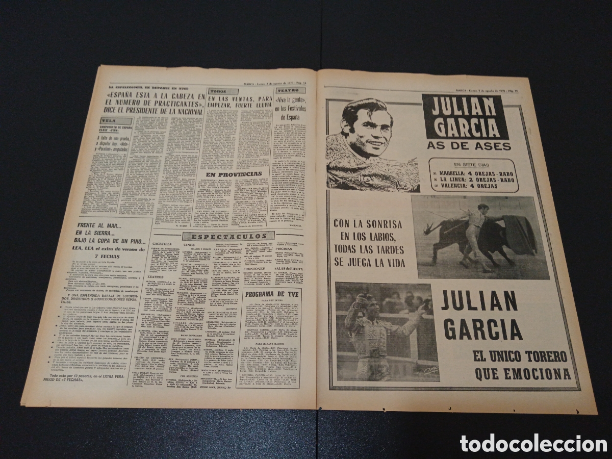 Coleccionismo deportivo: MARCA 03/08/1970 - Foto 6