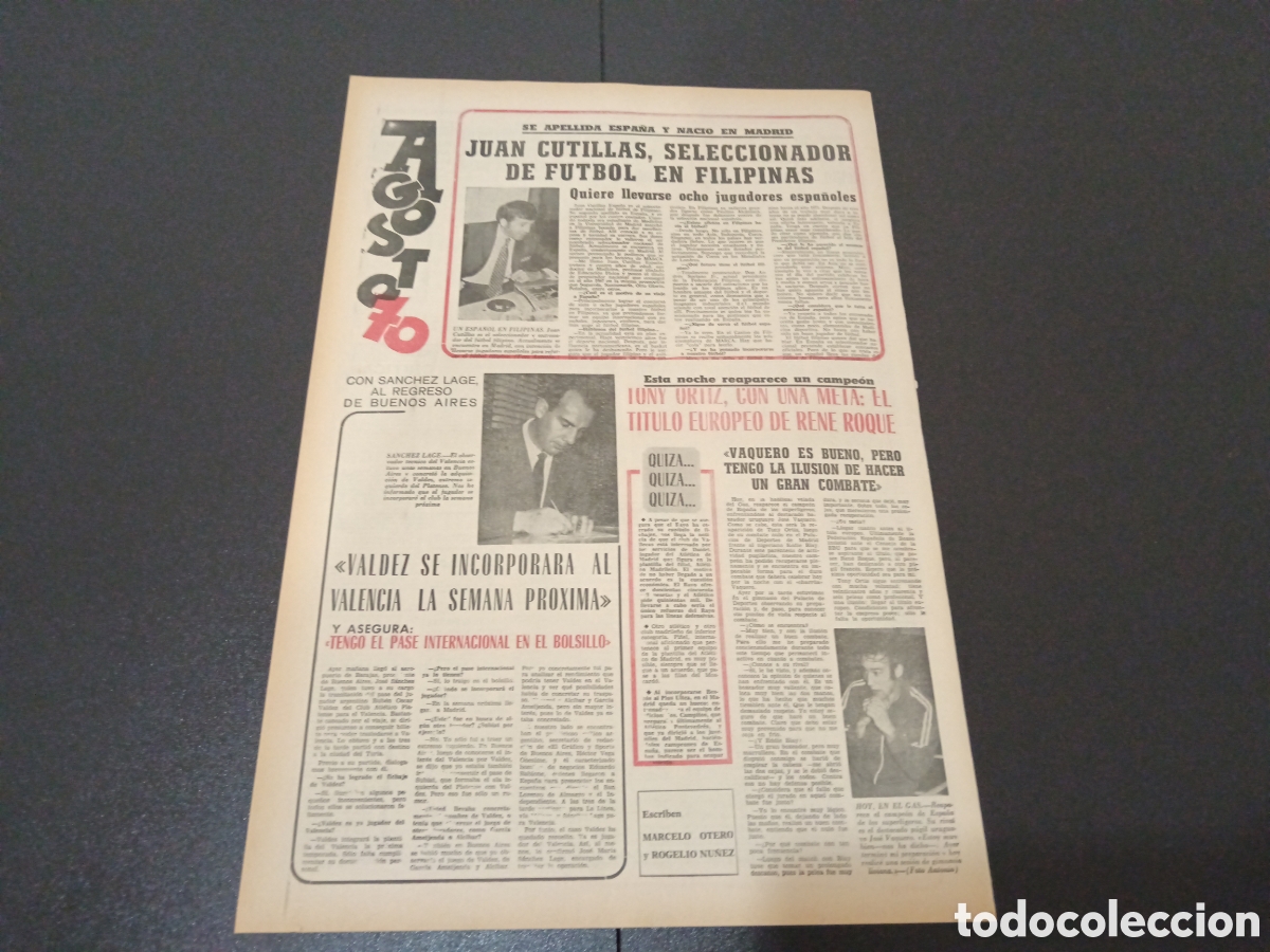 Coleccionismo deportivo: MARCA 07/08/1970 - Foto 4
