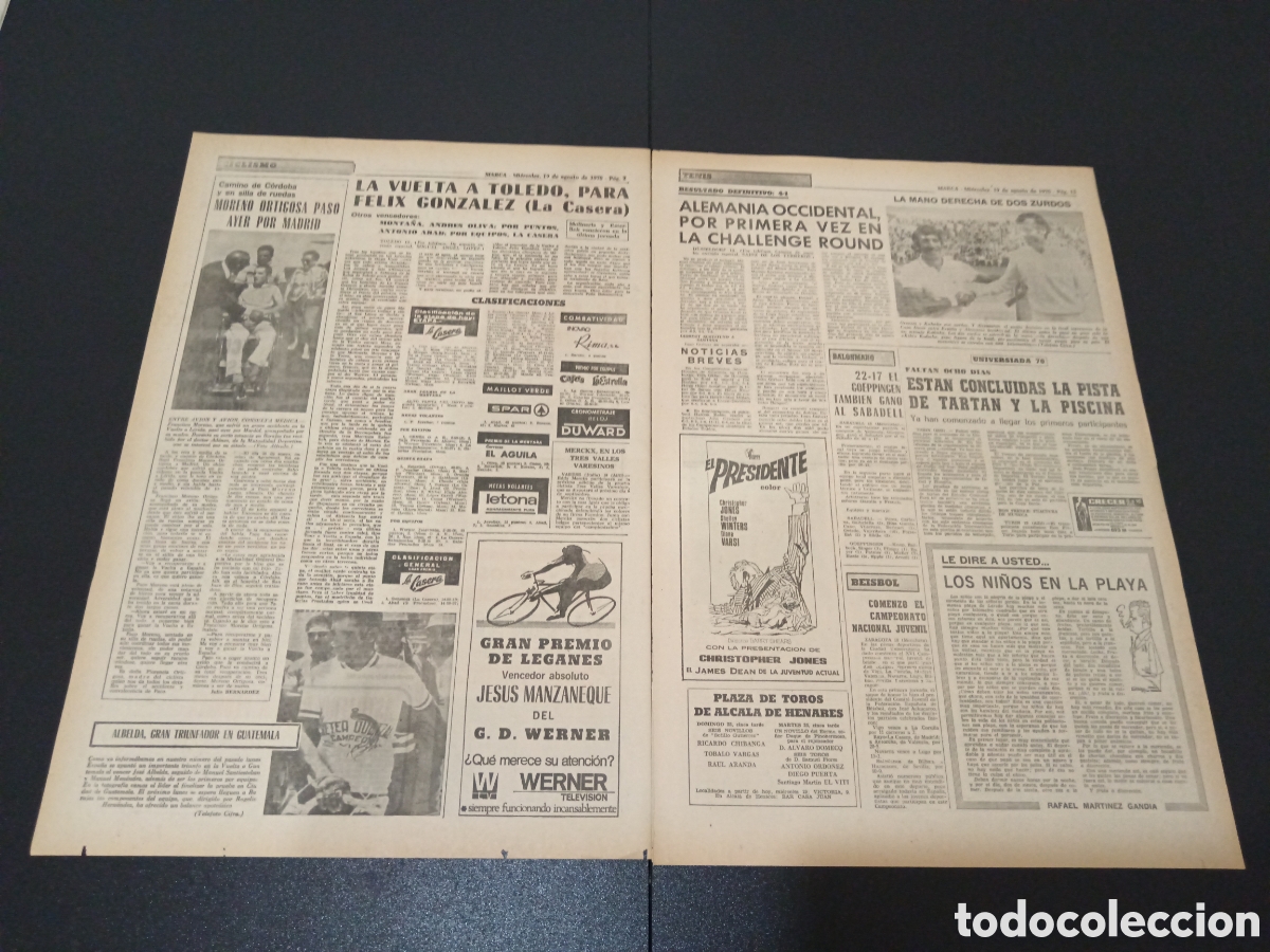 Coleccionismo deportivo: MARCA 19/08/1970 - Foto 2