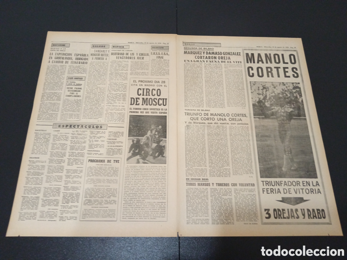Coleccionismo deportivo: MARCA 19/08/1970 - Foto 3