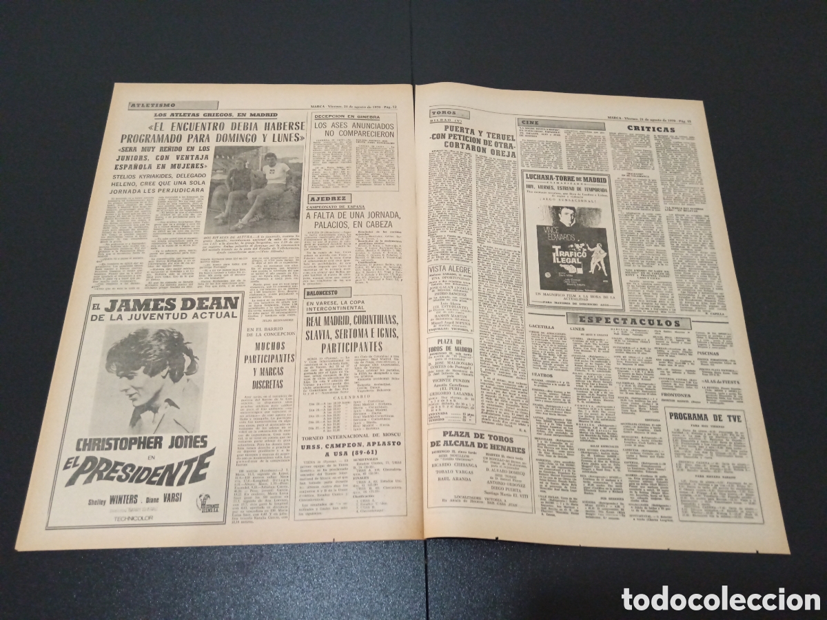 Coleccionismo deportivo: MARCA 21/08/1970 - Foto 5