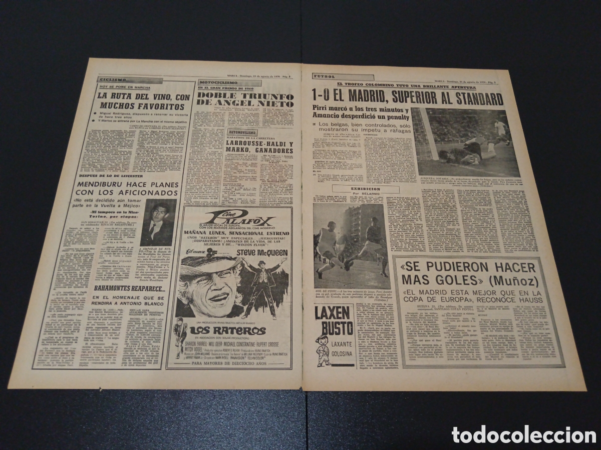 Coleccionismo deportivo: MARCA 23/08/1970 - Foto 2