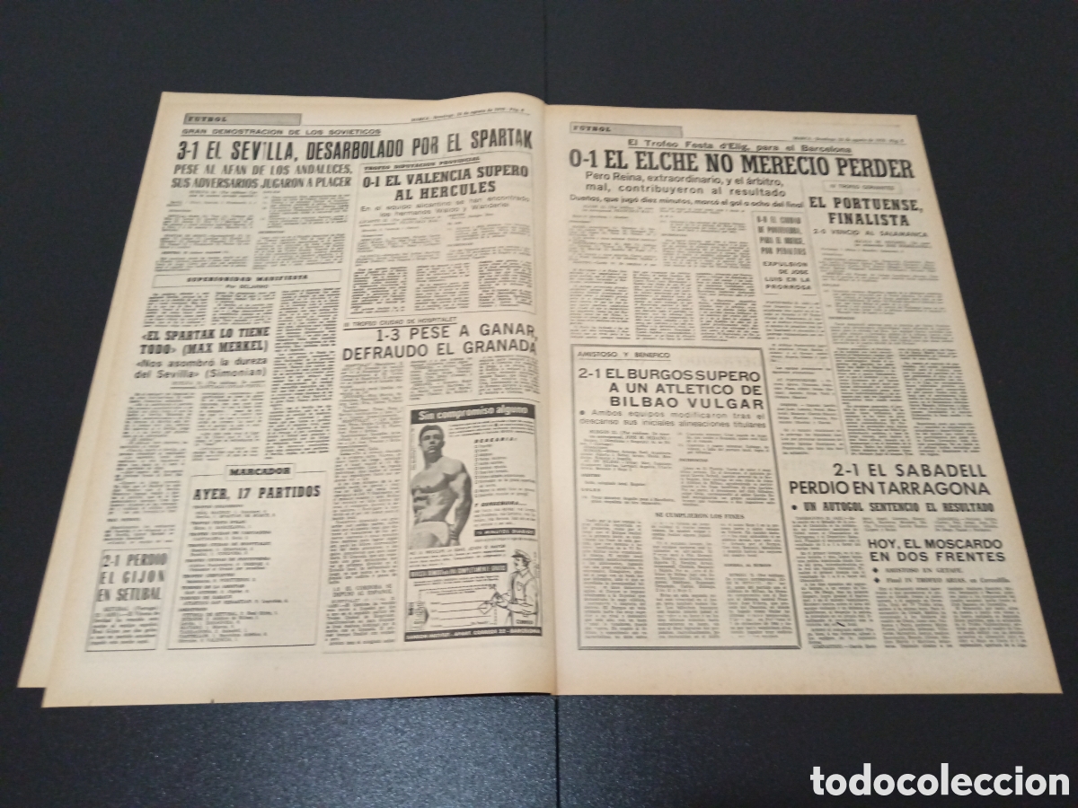 Coleccionismo deportivo: MARCA 23/08/1970 - Foto 3
