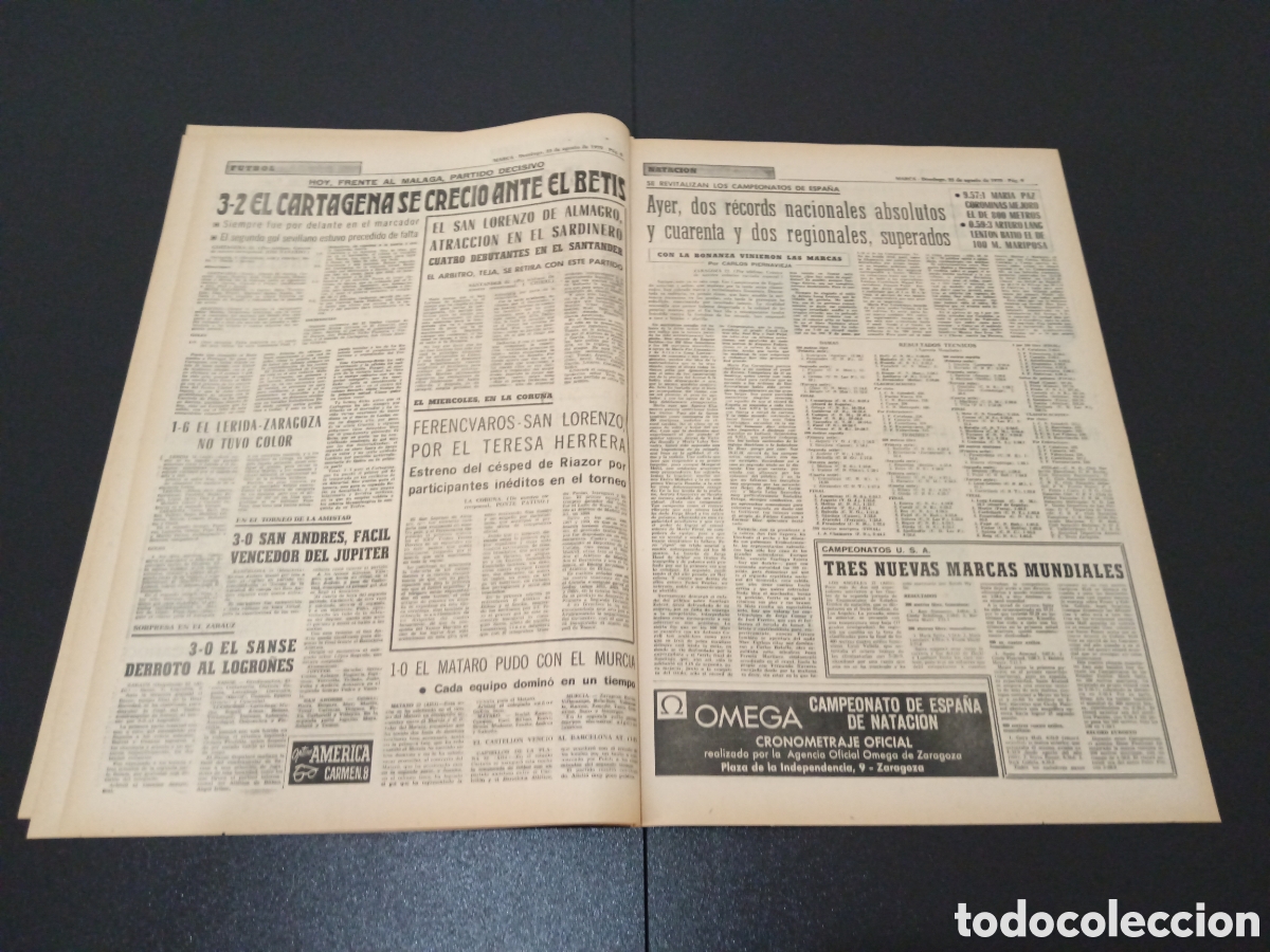 Coleccionismo deportivo: MARCA 23/08/1970 - Foto 4