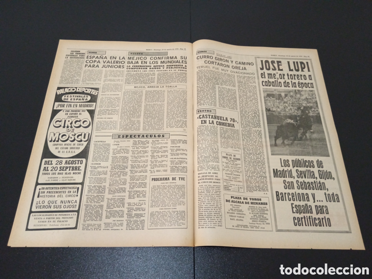 Coleccionismo deportivo: MARCA 23/08/1970 - Foto 6