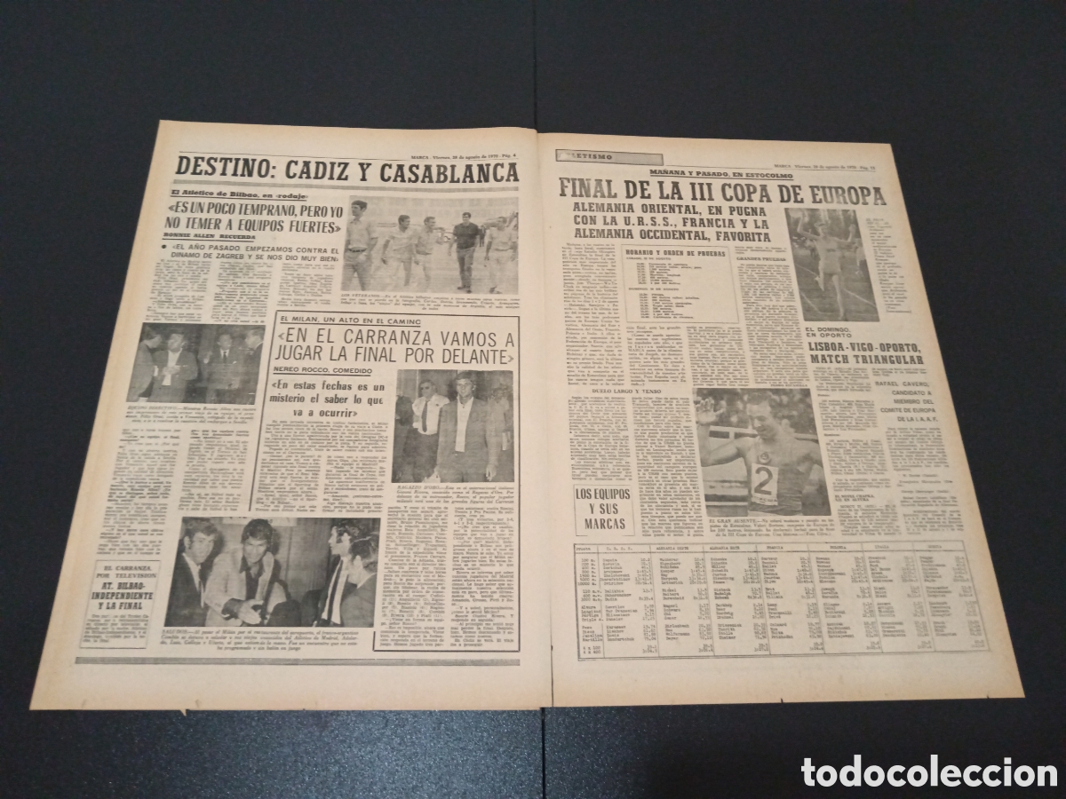 Coleccionismo deportivo: MARCA 28/08/1970 - Foto 3