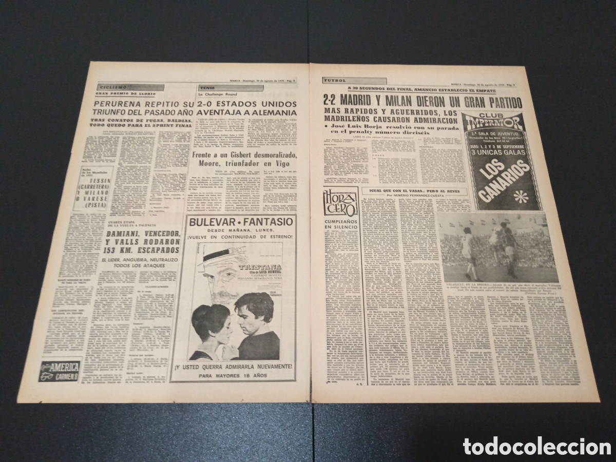 Coleccionismo deportivo: MARCA 30/08/1970 - Foto 2