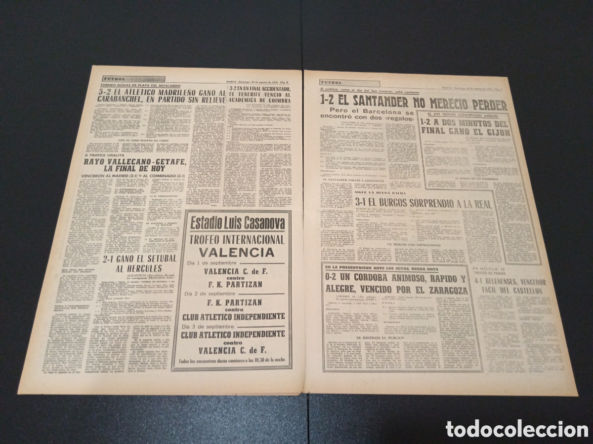 Coleccionismo deportivo: MARCA 30/08/1970 - Foto 4