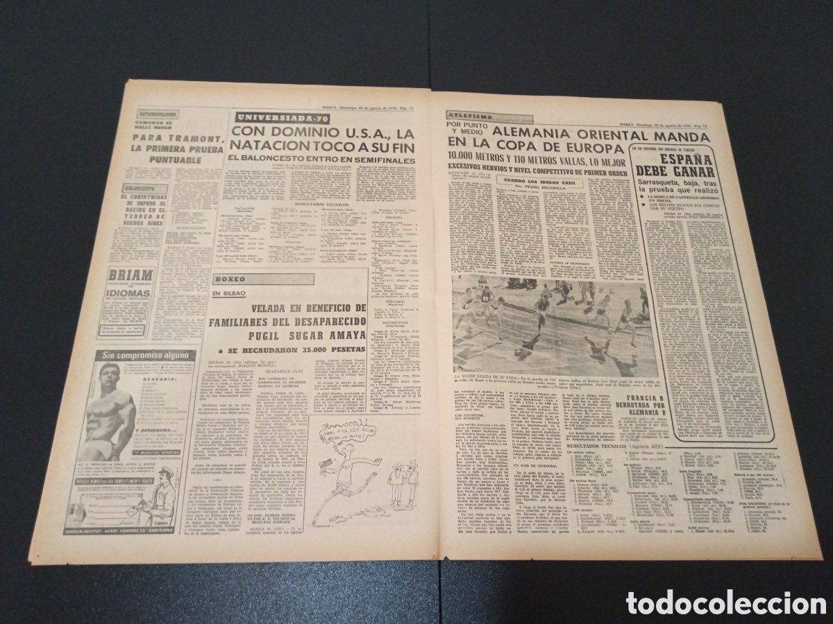 Coleccionismo deportivo: MARCA 30/08/1970 - Foto 6