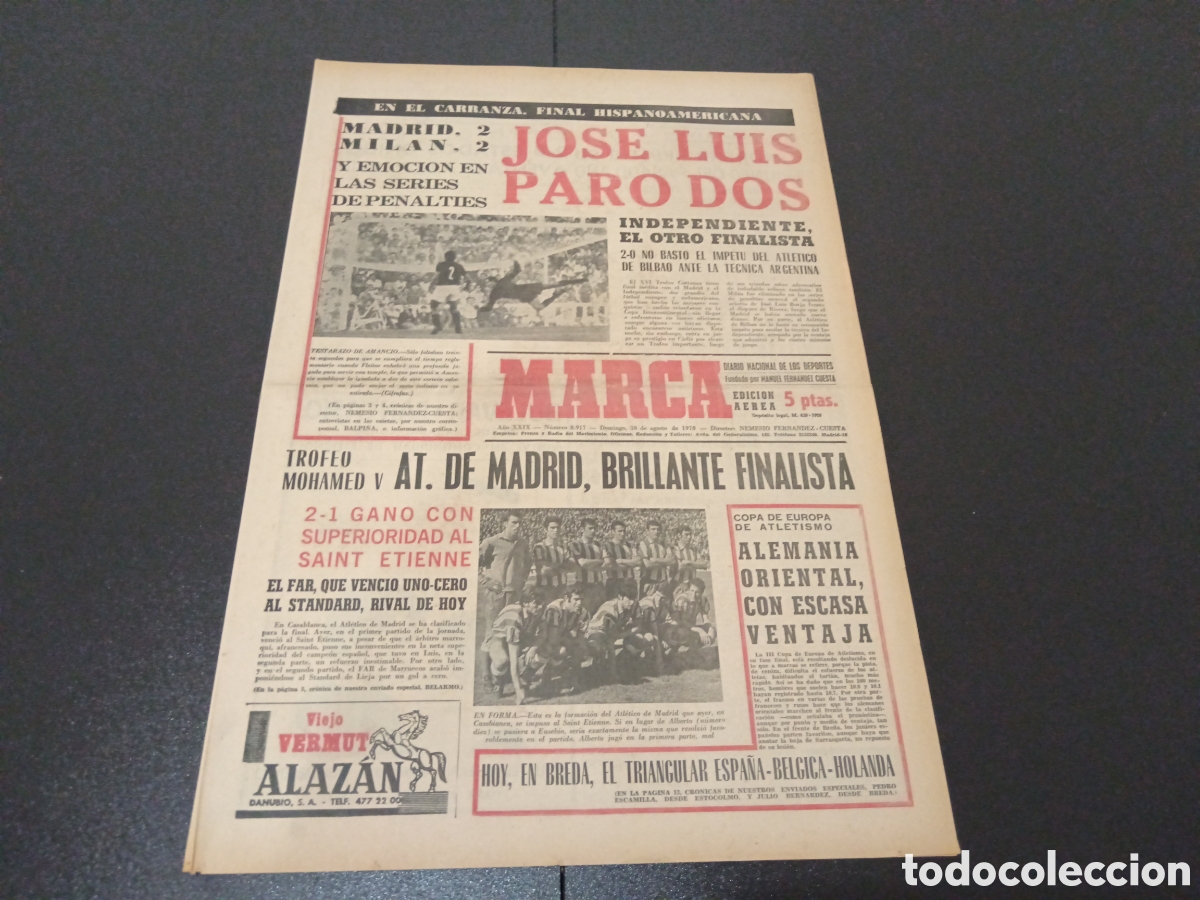 Coleccionismo deportivo: MARCA 30/08/1970 - Foto 1
