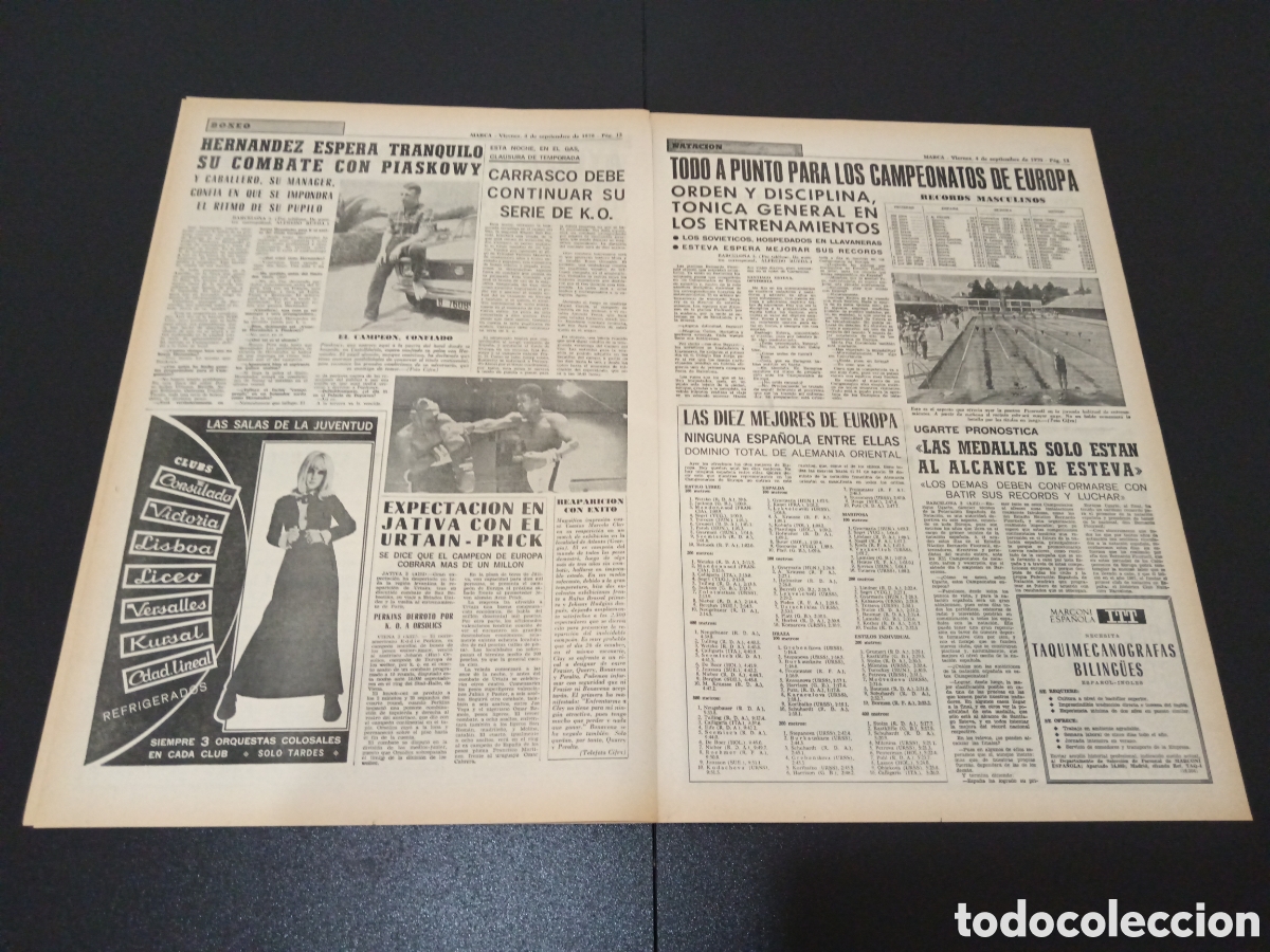 Coleccionismo deportivo: MARCA 04/09/1970 - Foto 4
