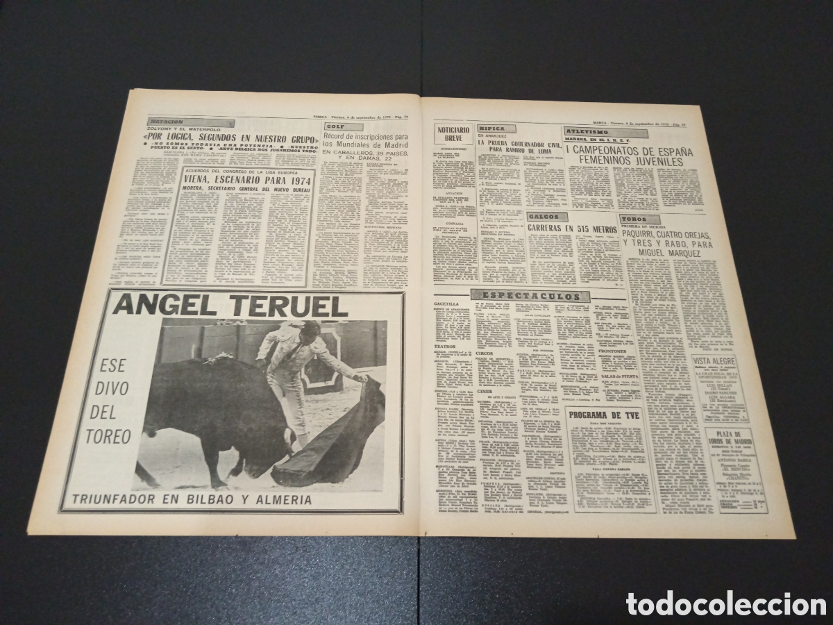 Coleccionismo deportivo: MARCA 04/09/1970 - Foto 5