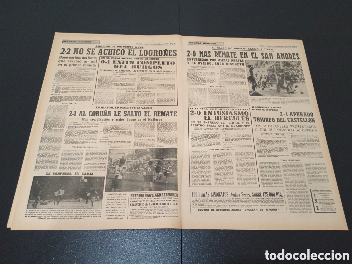 Coleccionismo deportivo: MARCA 07/09/1970 - Foto 3