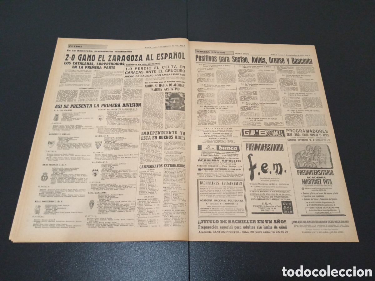 Coleccionismo deportivo: MARCA 07/09/1970 - Foto 5