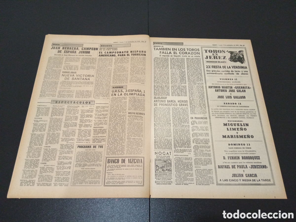Coleccionismo deportivo: MARCA 07/09/1970 - Foto 12