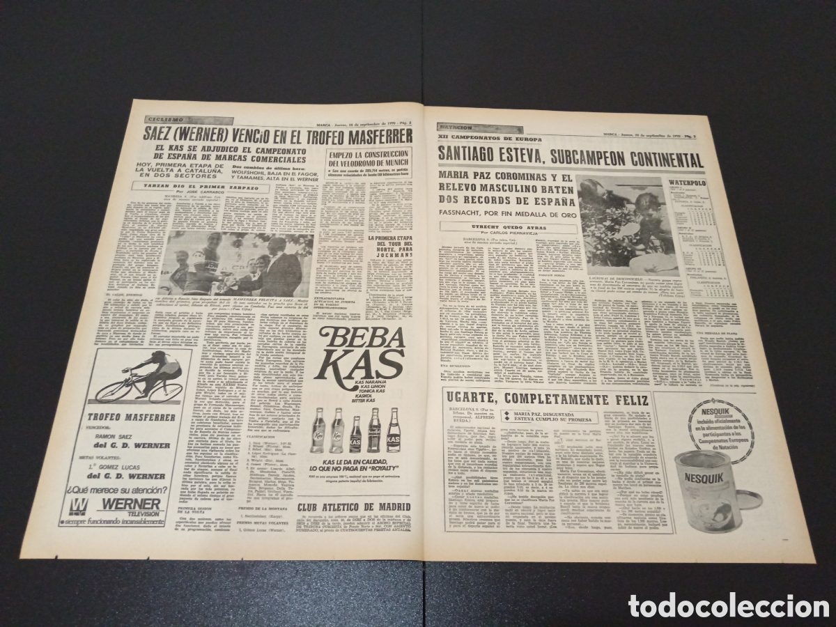 Coleccionismo deportivo: MARCA 10/09/1970 - Foto 2
