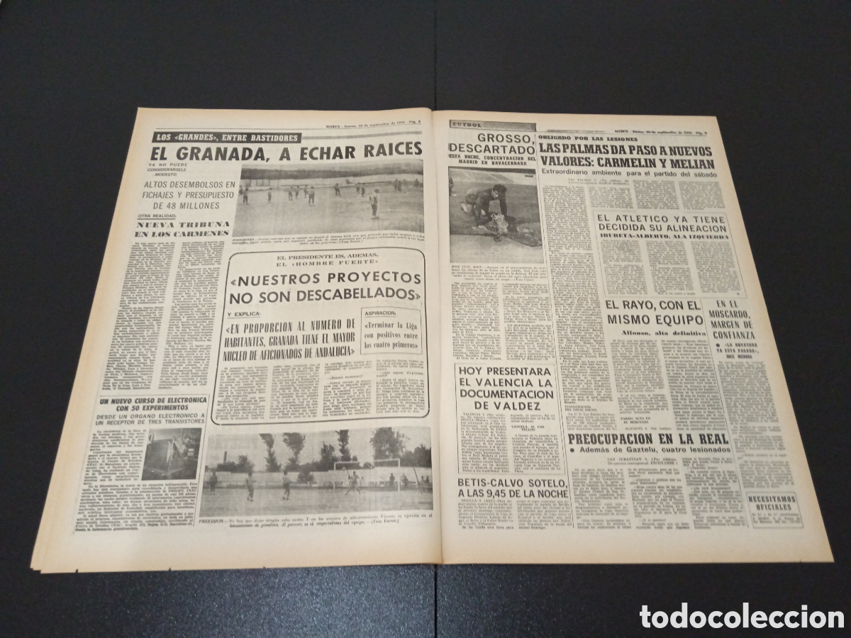 Coleccionismo deportivo: MARCA 10/09/1970 - Foto 4