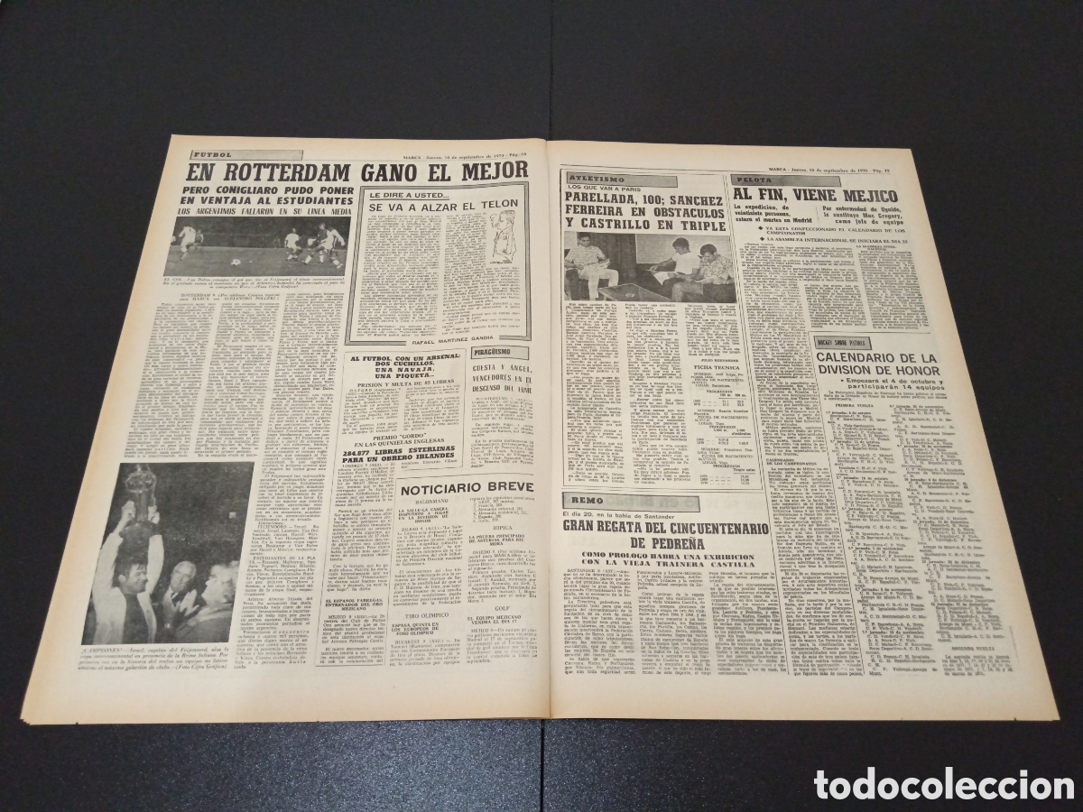 Coleccionismo deportivo: MARCA 10/09/1970 - Foto 5