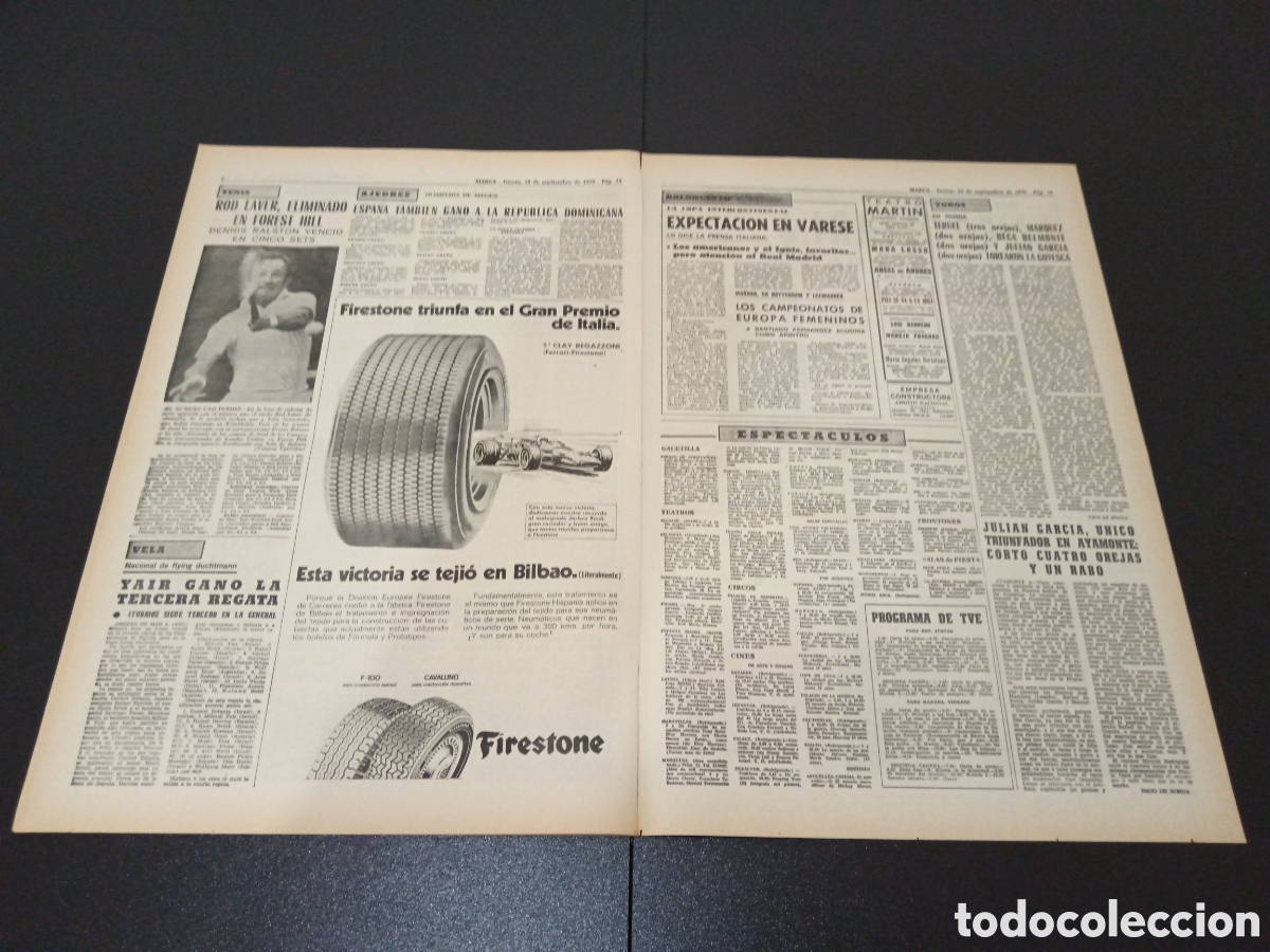 Coleccionismo deportivo: MARCA 10/09/1970 - Foto 6