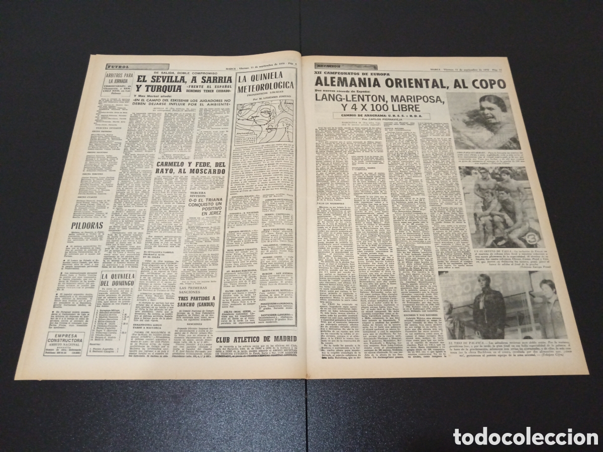 Coleccionismo deportivo: MARCA 11/09/1970 - Foto 3