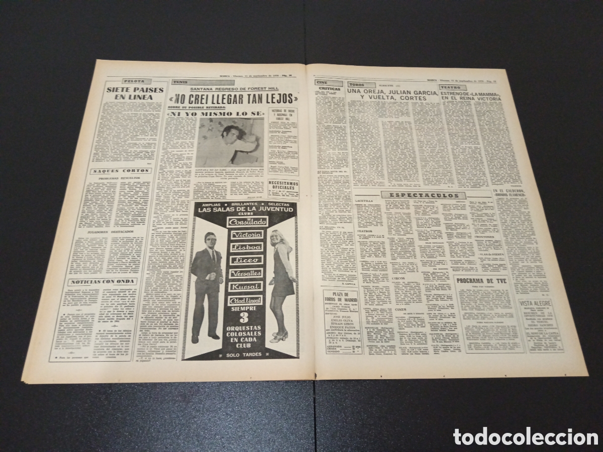 Coleccionismo deportivo: MARCA 11/09/1970 - Foto 5