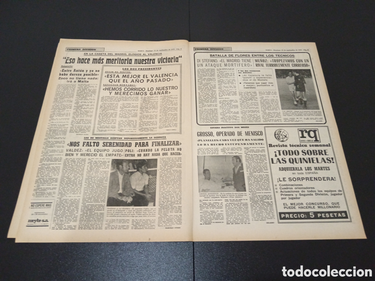 Coleccionismo deportivo: MARCA 13/09/1970 - Foto 3
