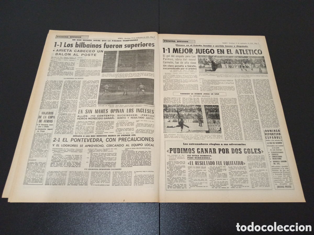 Coleccionismo deportivo: MARCA 13/09/1970 - Foto 4