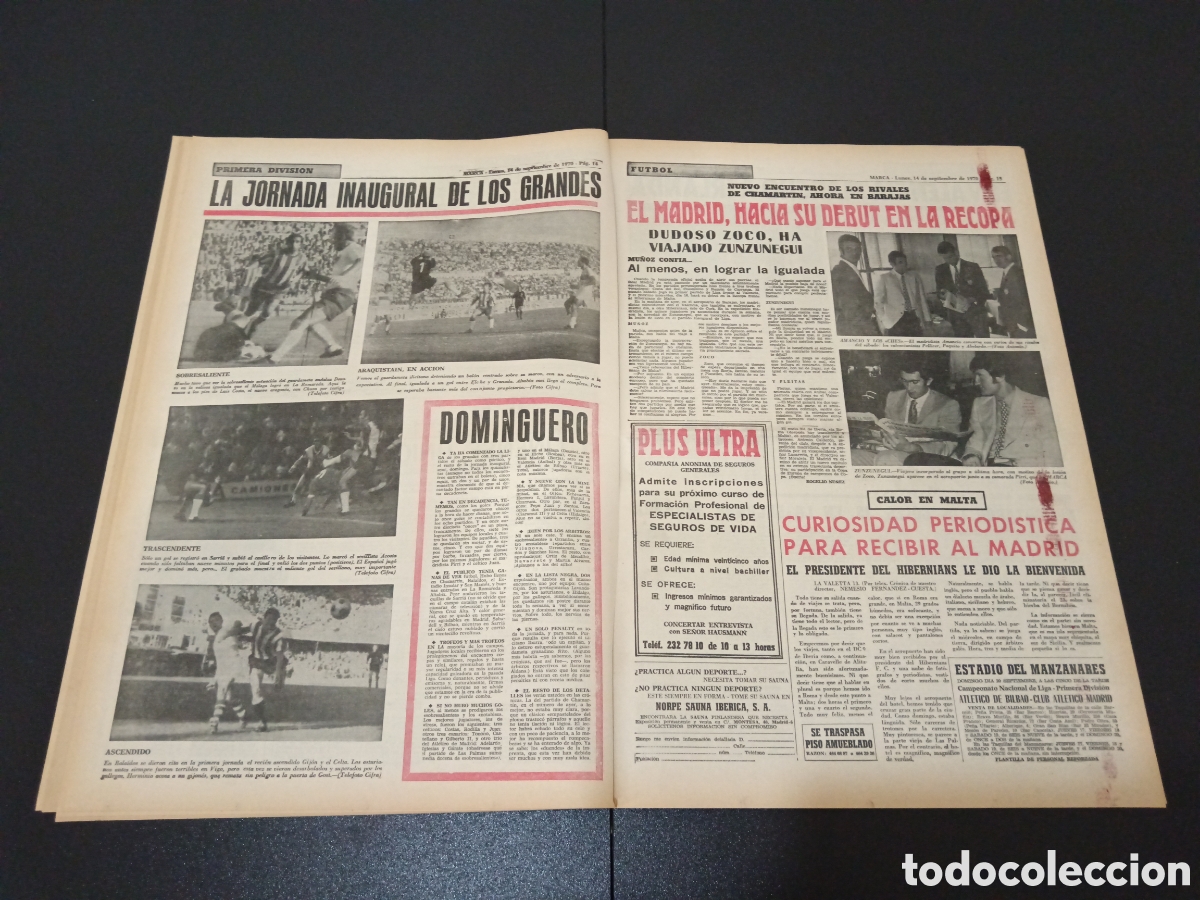 Coleccionismo deportivo: MARCA 14/09/1970 - Foto 8