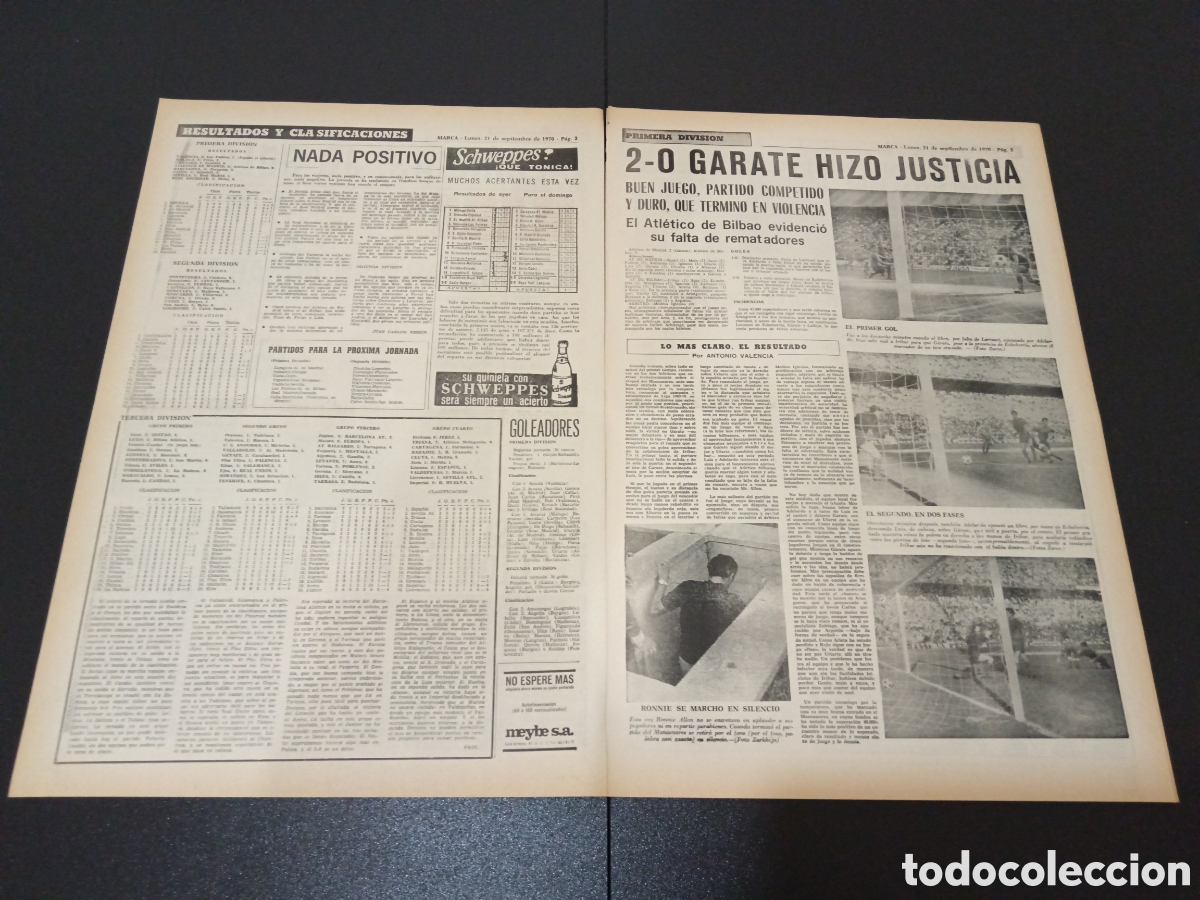 Coleccionismo deportivo: MARCA 21/09/1970 - Foto 2