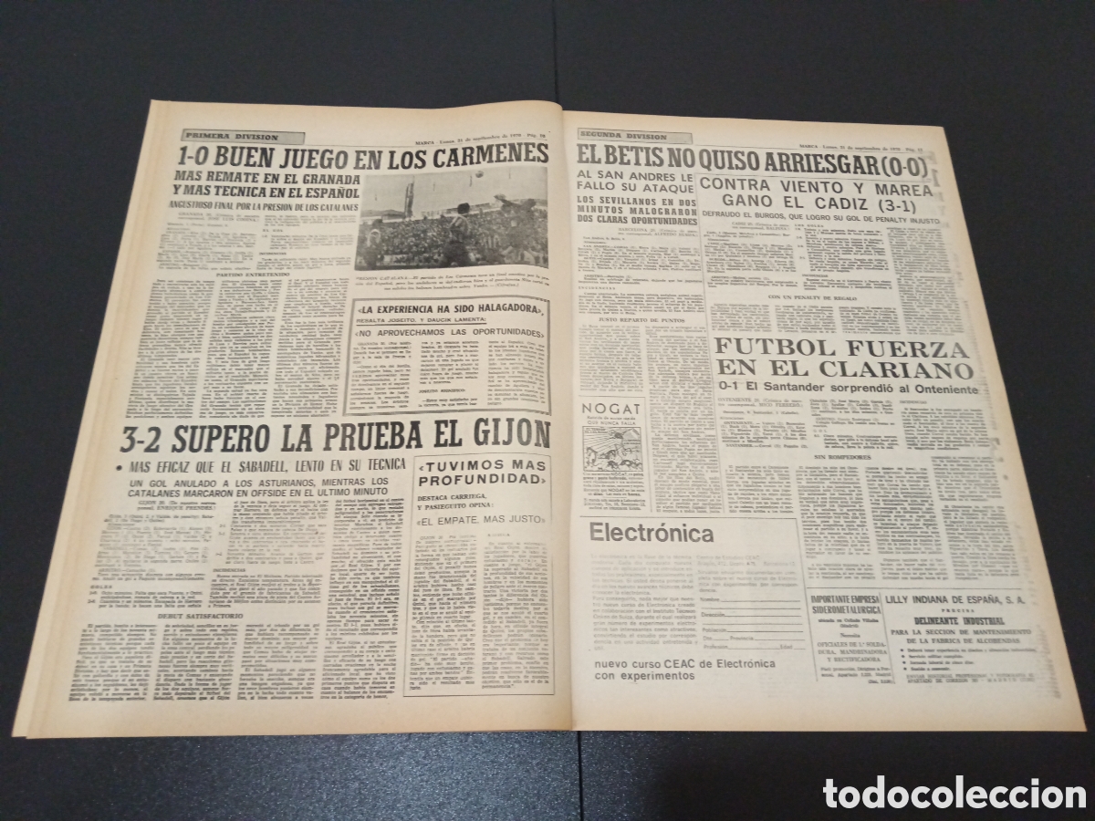 Coleccionismo deportivo: MARCA 21/09/1970 - Foto 5