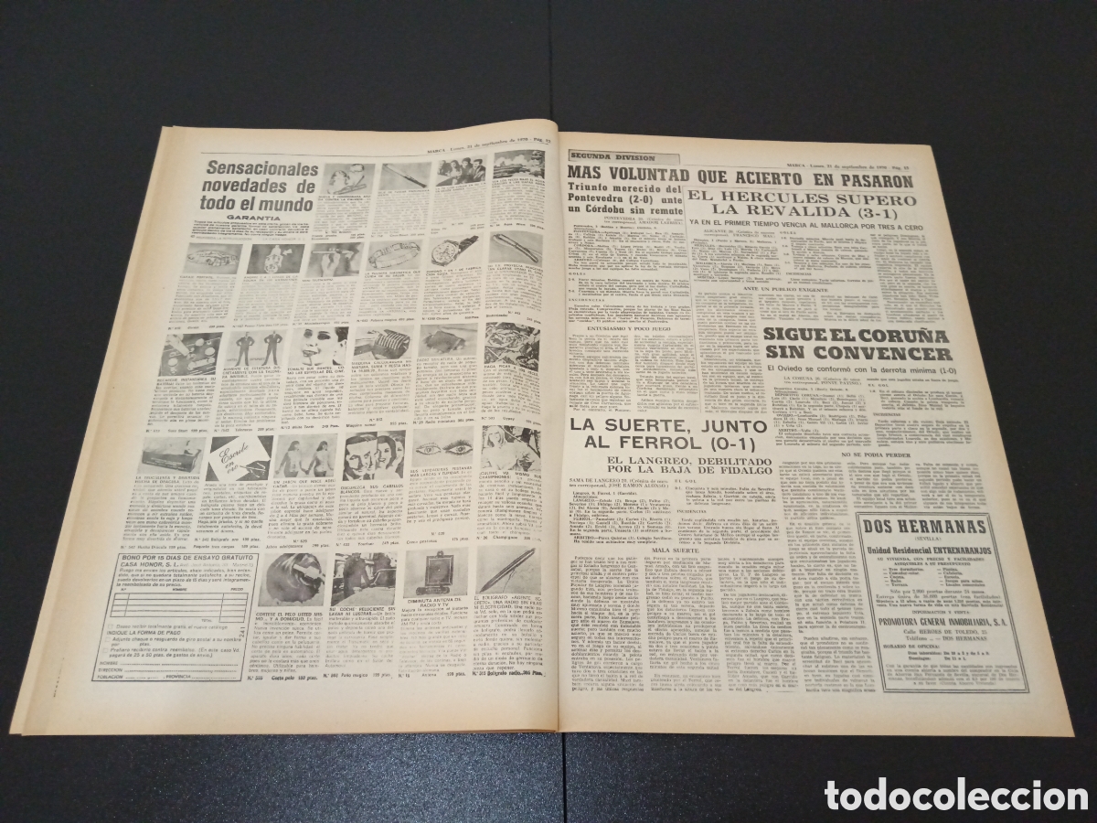 Coleccionismo deportivo: MARCA 21/09/1970 - Foto 6
