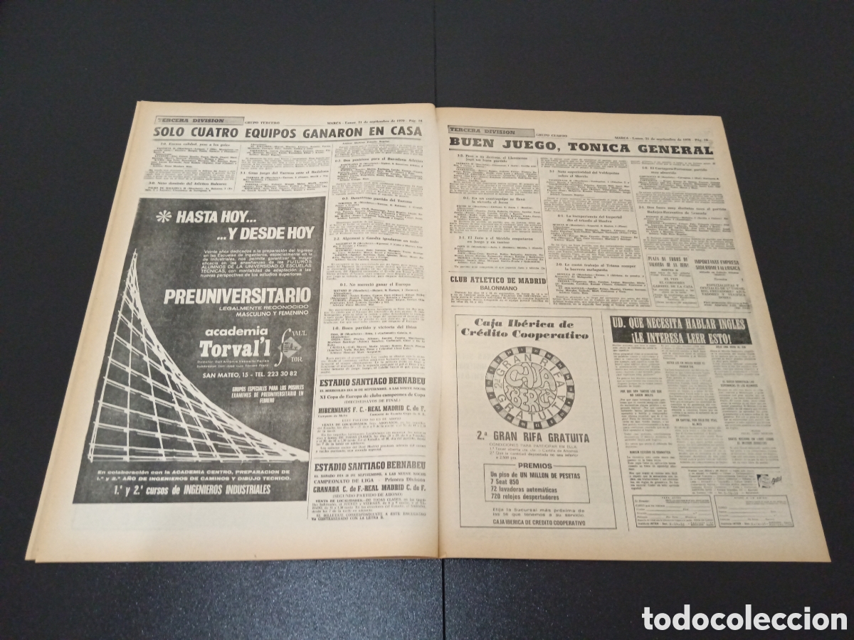 Coleccionismo deportivo: MARCA 21/09/1970 - Foto 9