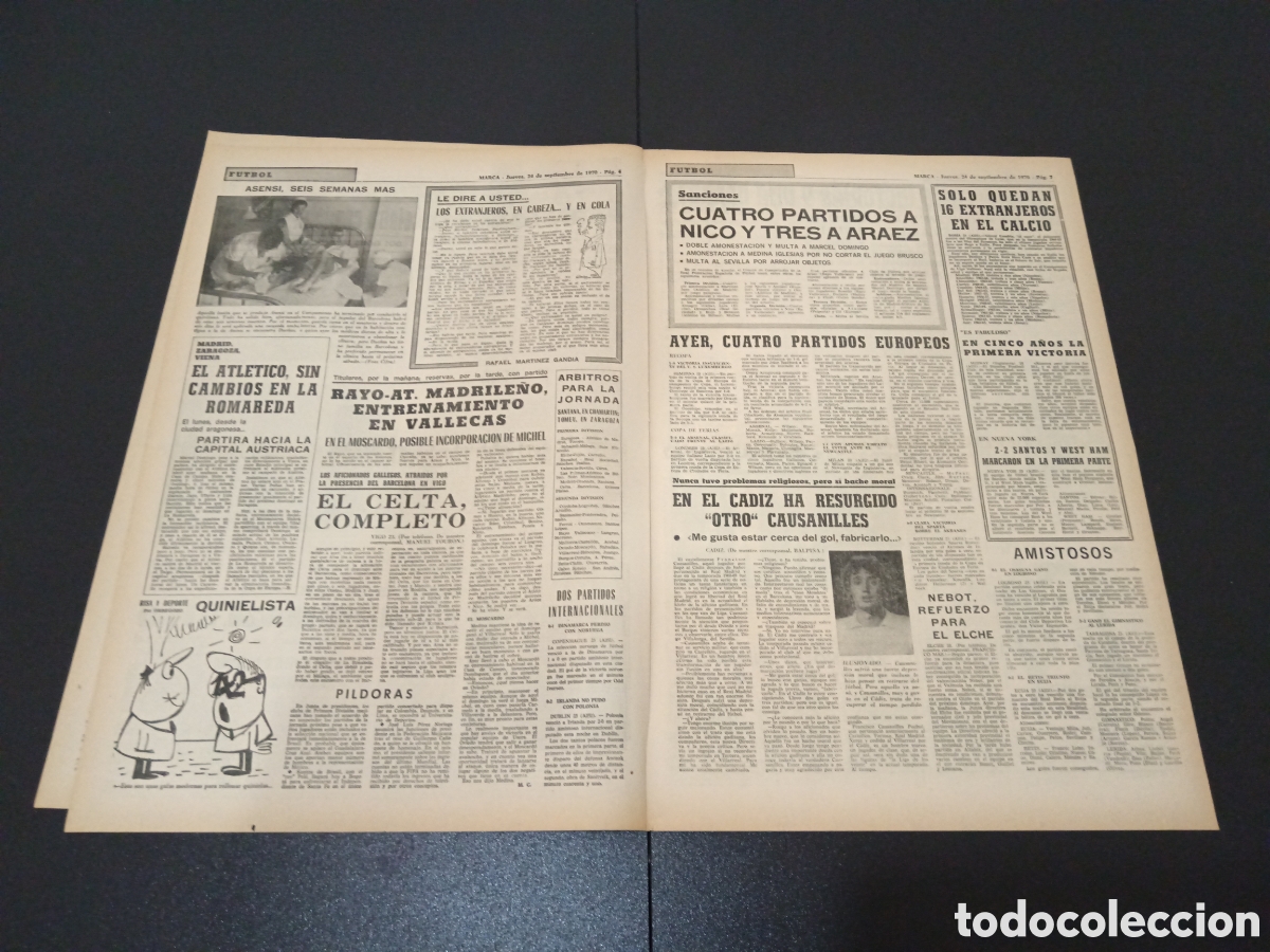 Coleccionismo deportivo: MARCA 24/09/1970 - Foto 3