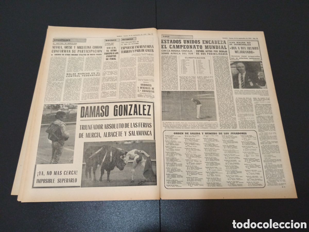 Coleccionismo deportivo: MARCA 24/09/1970 - Foto 6
