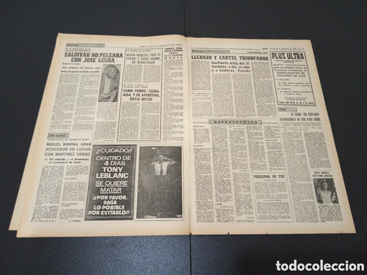 Coleccionismo deportivo: MARCA 24/09/1970 - Foto 7
