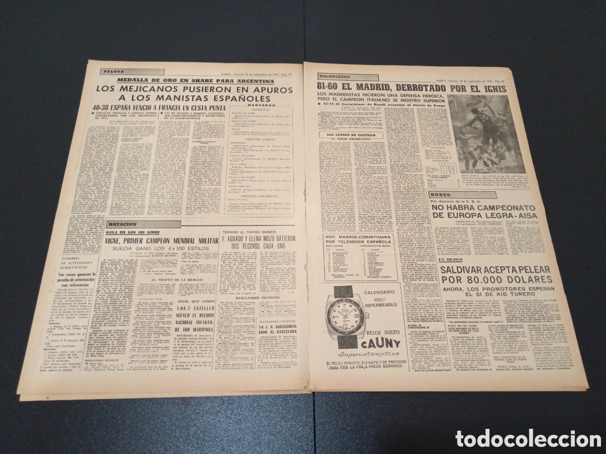 Coleccionismo deportivo: MARCA 25/09/1970 - Foto 3
