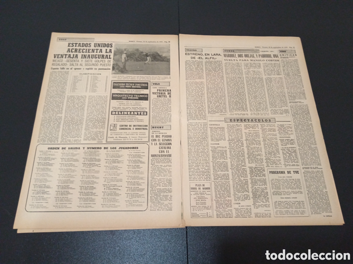 Coleccionismo deportivo: MARCA 25/09/1970 - Foto 4