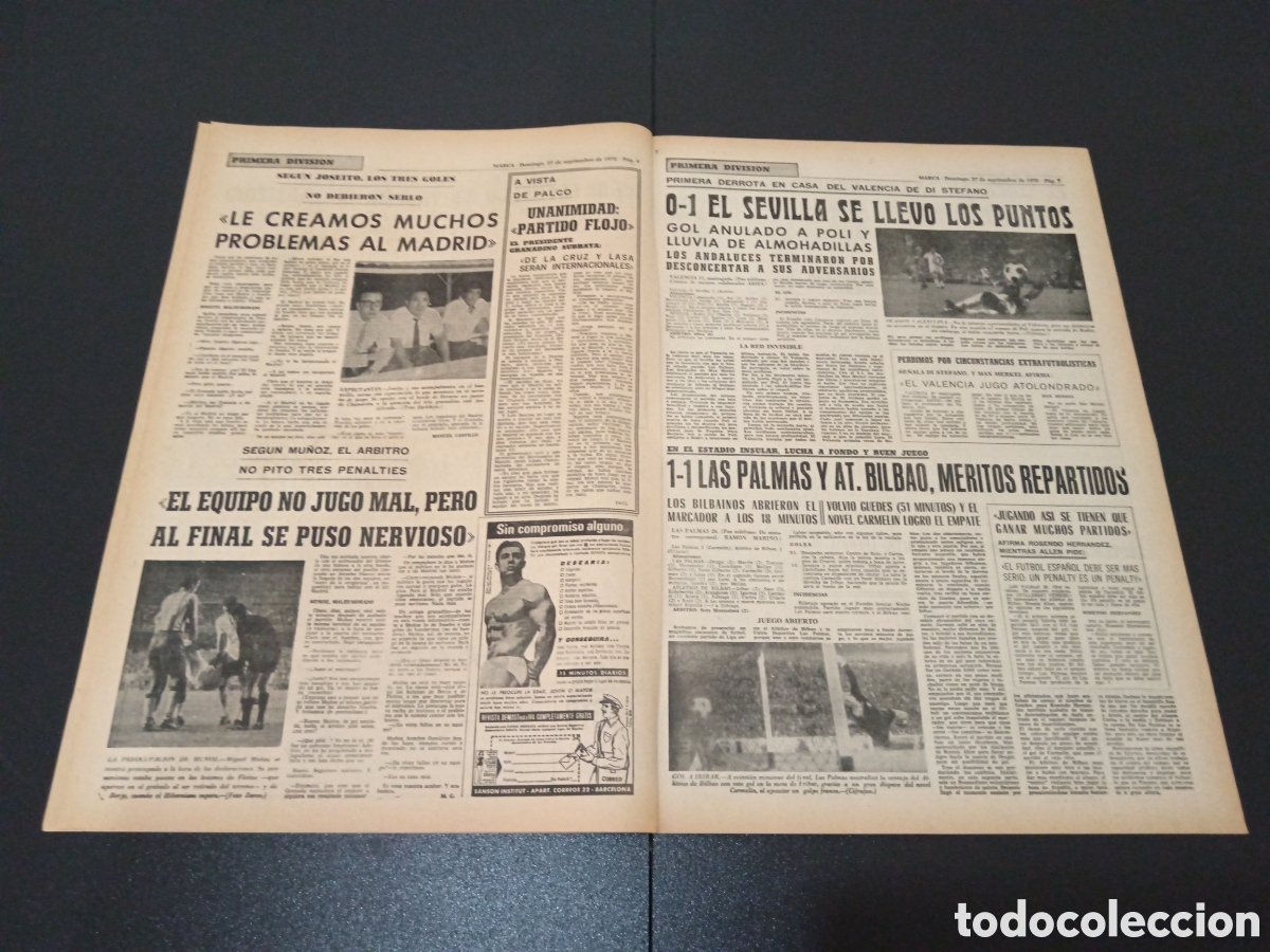 Coleccionismo deportivo: MARCA 27/09/1970 - Foto 3